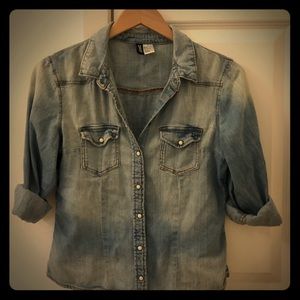 H&M denim shirt